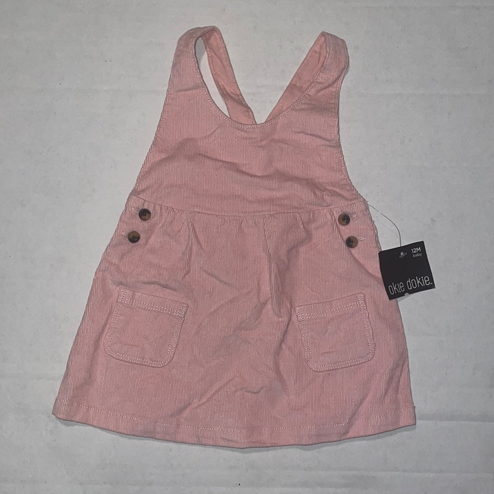 Okie dokie 12m pink dress for little girl